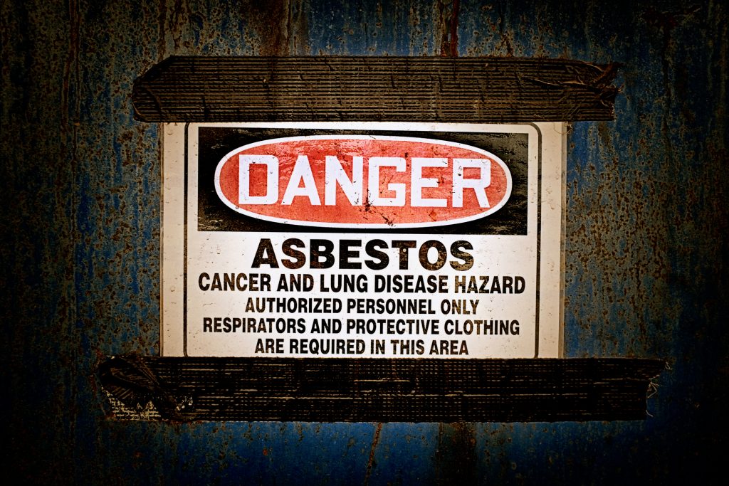 Asbestos - Danger sign