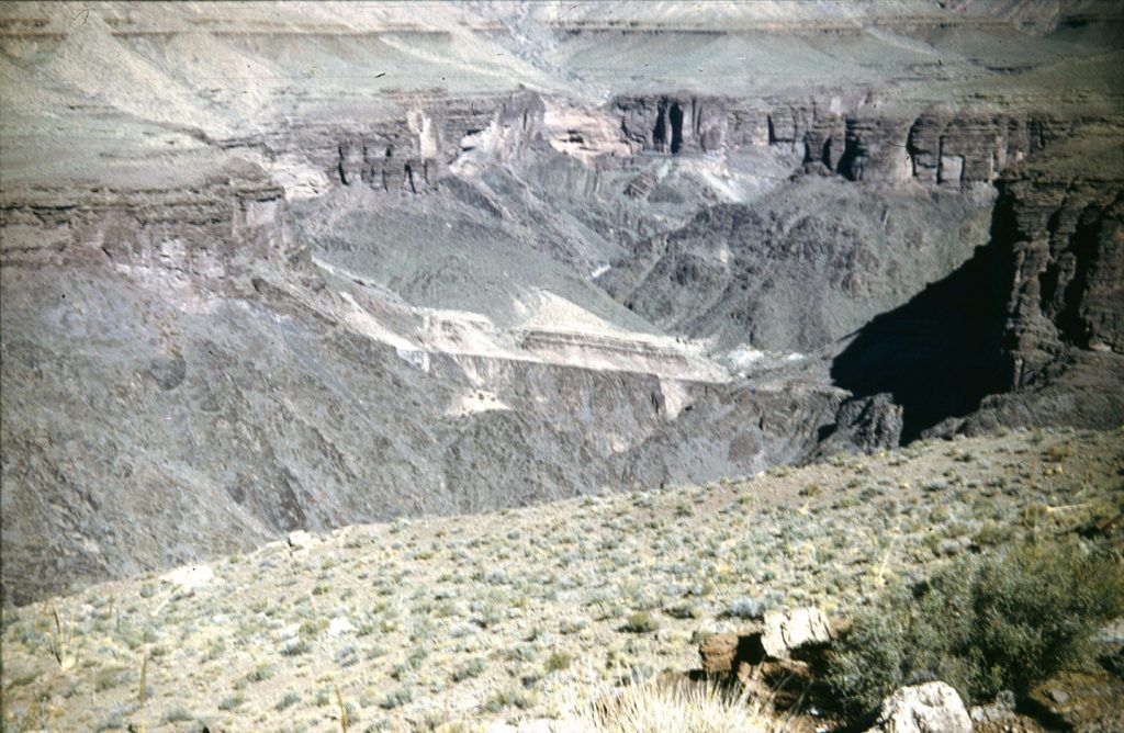 Asbestos Mine Scars-Grand Canyon 11-11-56