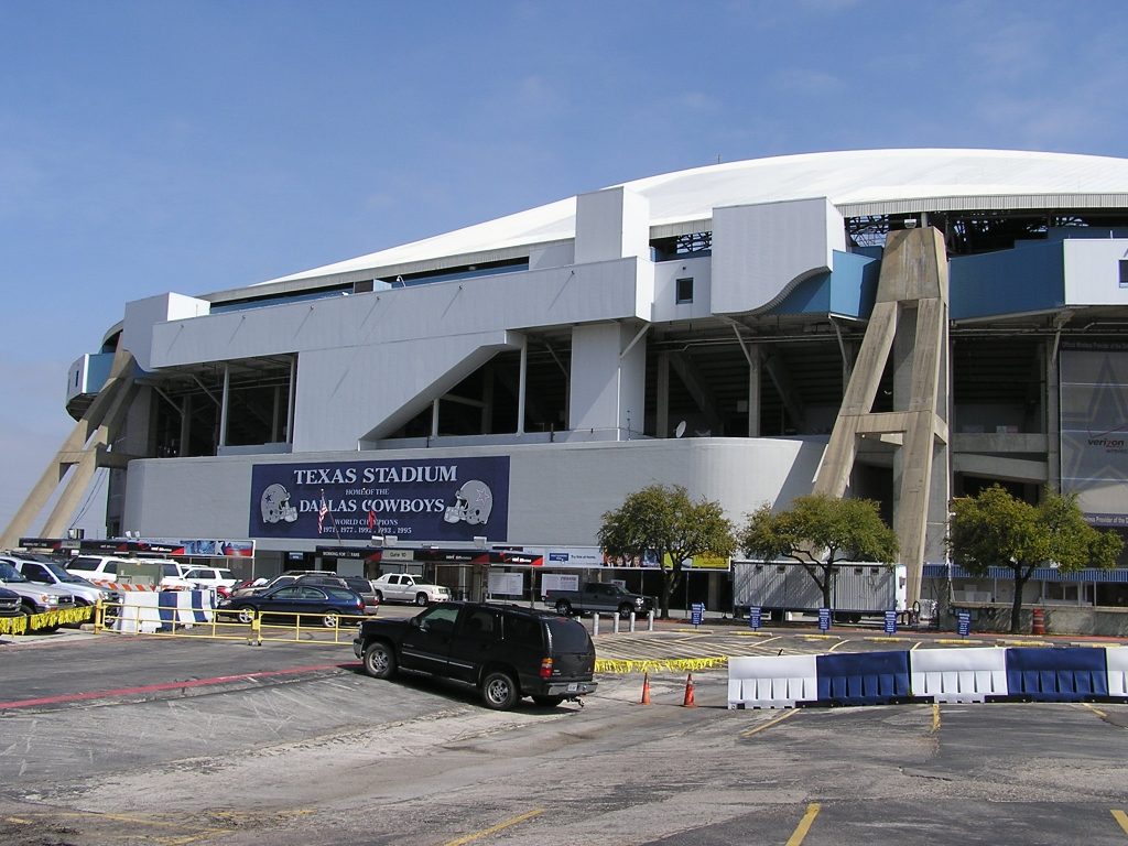 Exterior of Texas Stadium in Irving, Texas