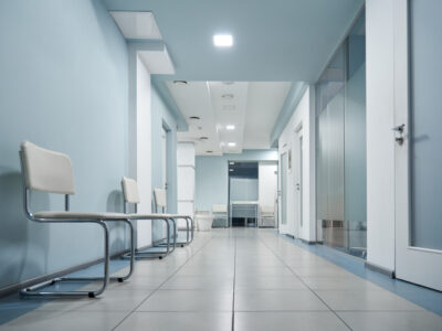 Clean and modern hospital corridor in Texas showcasing access to advanced mesothelioma treatment