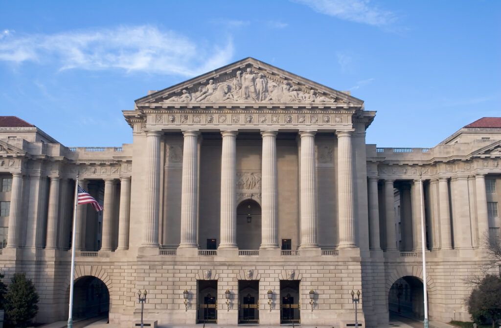 EPA headquarters building in Washington DC where chrysotile asbestos ban regulations were developed