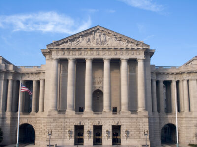 EPA headquarters building in Washington DC where chrysotile asbestos ban regulations were developed